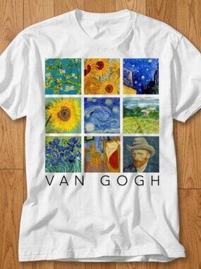 Van Gogh Starry Night Sunflowers T-Shirt